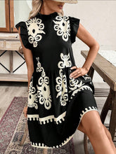 Load image into Gallery viewer, Damask Short Dress - PLUS SIZES AVAILABLE!