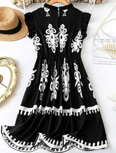 Load image into Gallery viewer, Damask Short Dress - PLUS SIZES AVAILABLE!