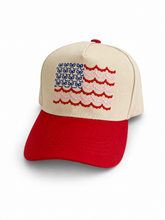 Load image into Gallery viewer, Red, White &amp; Bow Hat