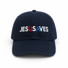 Load image into Gallery viewer, Jesus Saves Patriotic Embroidered Hat