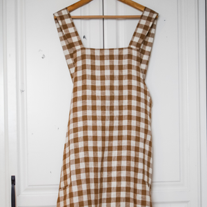 HONEY GINGHAM APRON