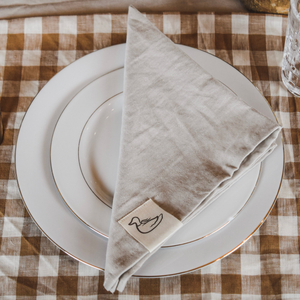 LINEN/COTTON NAPKINS SET (2 COLORS)