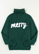 Load image into Gallery viewer, &quot;Merry&quot; Sweater CHOOSE RED OR GREEN