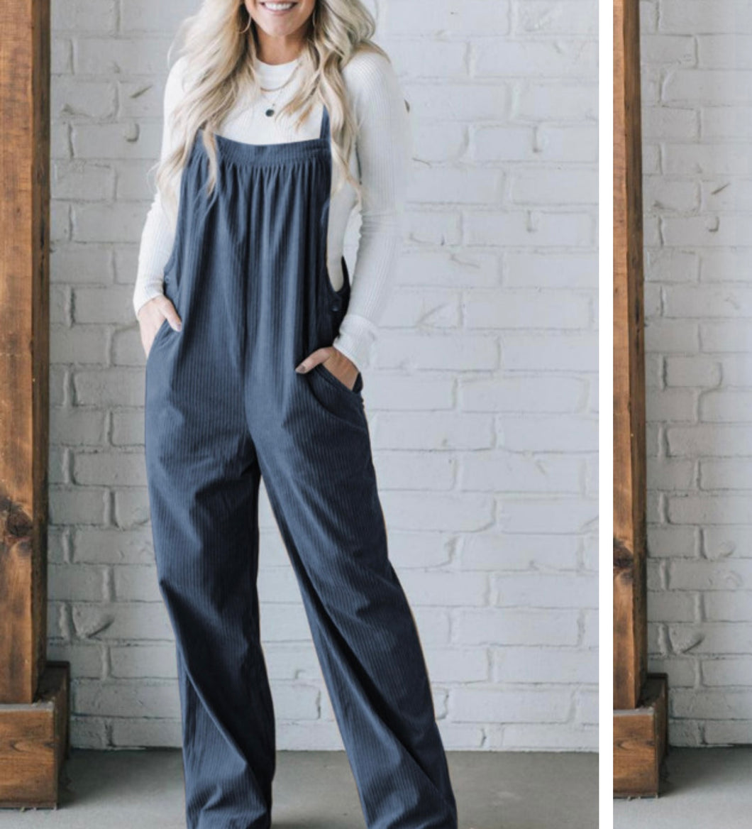 Aegean Sea Corduroy Overalls