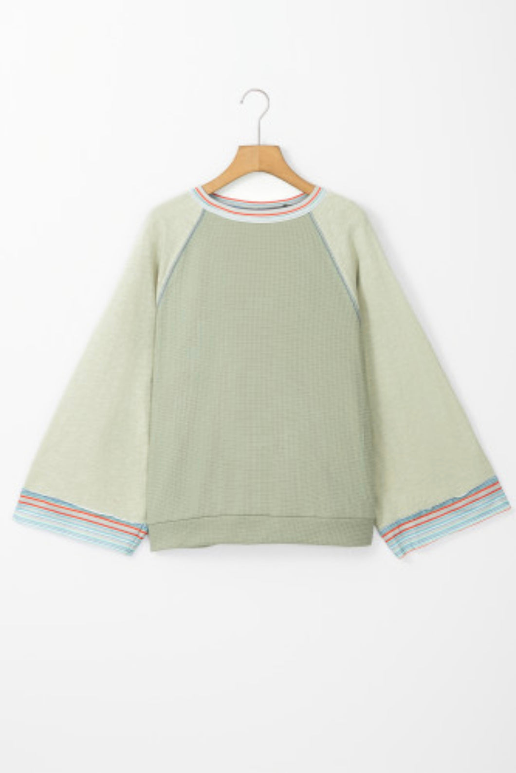 Misty Waffle-Knit Top