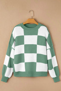 Checkerboard Sweater