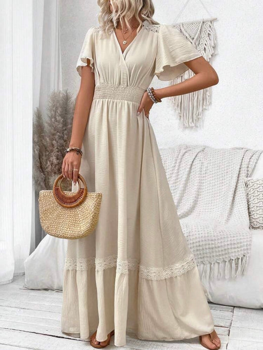 Cream of the Drop Maxi Dress