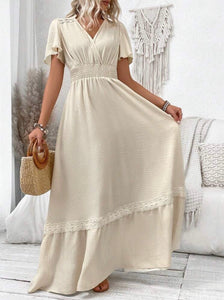 Cream of the Drop Maxi Dress