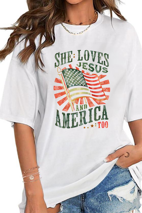 She Loves Jesus Tee